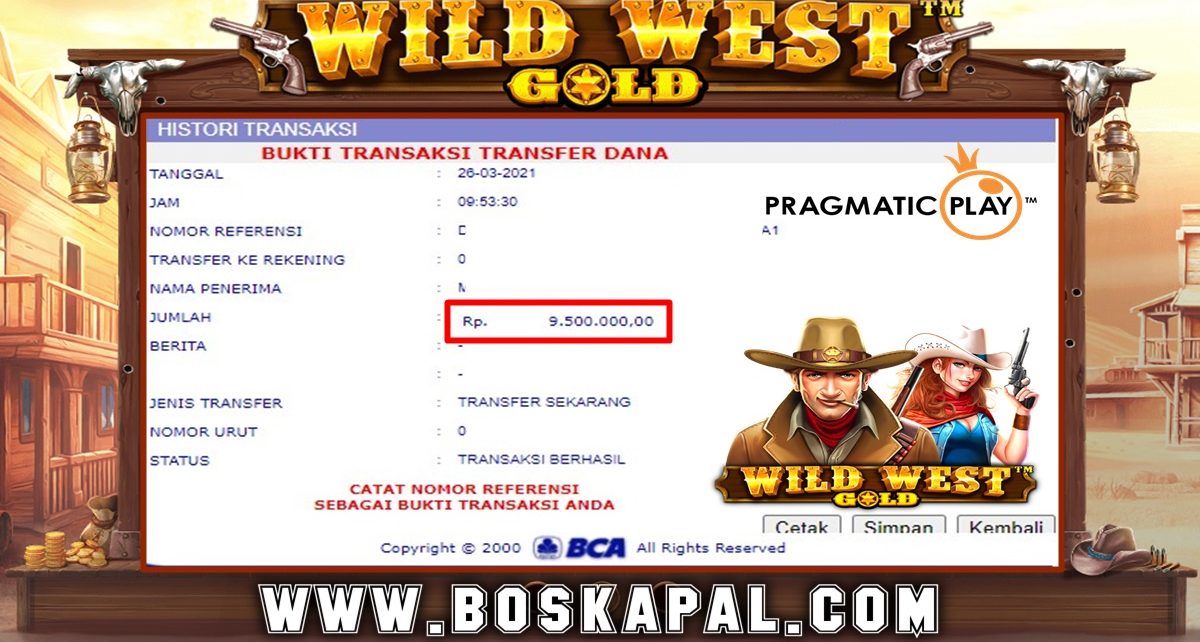 Info Kemenangan Slot Pragmatic Play: Wild West Gold