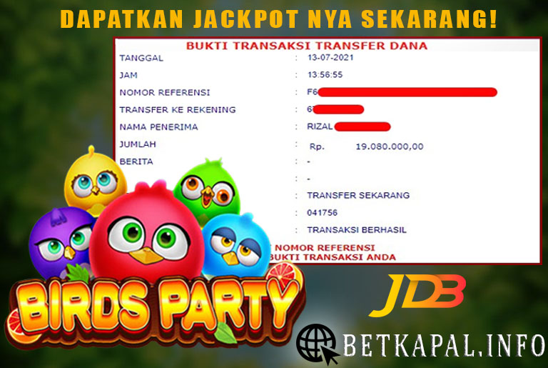 Kemenangan Slot JDB "Birds Party"