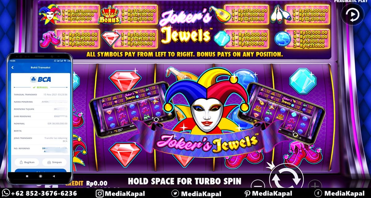 Jackpot Joker Jewels Hingga 38 Jutaan!